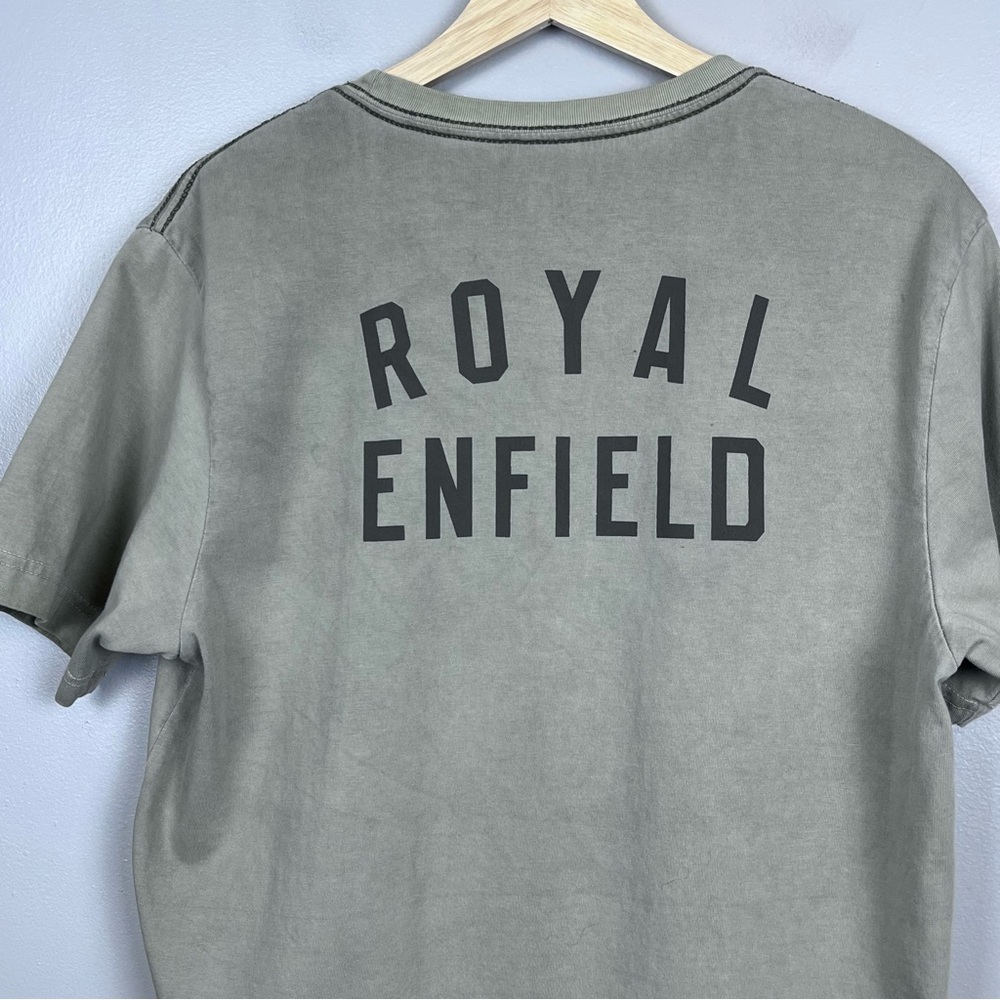 Royal Enfield Men's Cotton Doule Sided Graphic Print Tee Shirt Size XL; British - Picture 6 of 13